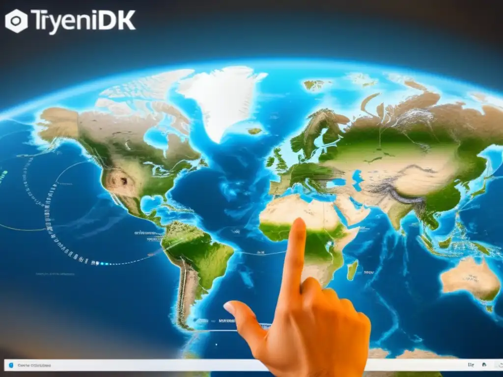 Plataforma digital para conectar profesionales inmobiliarios Interfaz digital moderna para conectar con profesionales inmobiliarios globales en tiempo real