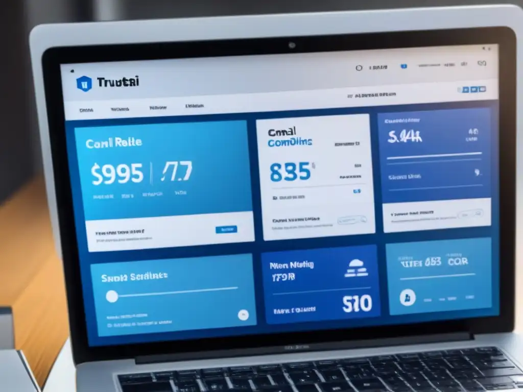 Panel de Email Marketing Inmobiliario: Dashboard 8k Ultra-Detallado Una interfaz moderna y sofisticada de email marketing para bienes raíces con gráficos detallados y plantillas visuales atractivas