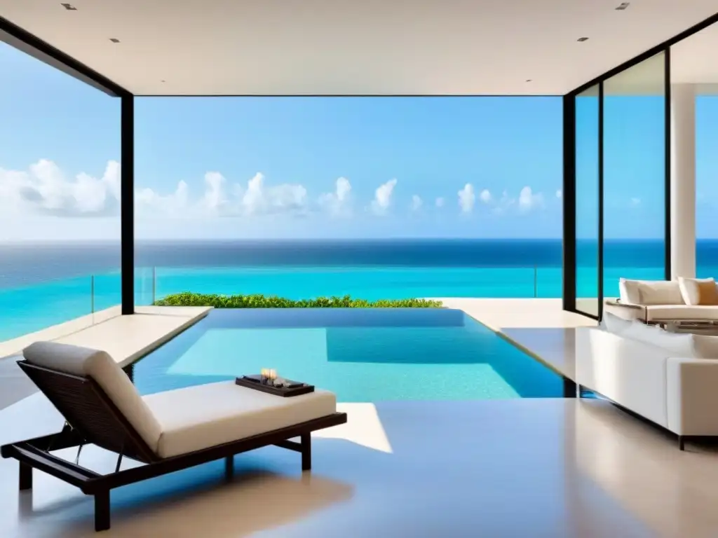 Villa de lujo en el Caribe con vistas al mar y piscina infinita privada Inversión en bienes raíces de lujo en el Caribe: Villa moderna en la playa con piscina infinita y vistas al mar