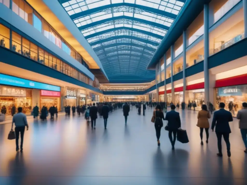 Centro comercial internacional: arquitectura y marcas globales en 8k Inversión en centros comerciales mercado internacional: Un vibrante centro comercial global