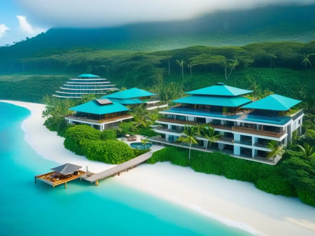 Paraíso sostenible: resort ecofriendly de lujo entre mar y selva Inversión en complejos turísticos ecológicos internacionales: lujo sostenible en un paraíso entre mar y selva