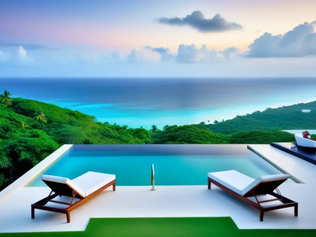Villa de lujo frente al mar: piscina infinita y playa privada Inversión inmobiliaria en destinos exóticos: Espectacular propiedad frente al mar con piscina infinita y vistas panorámicas