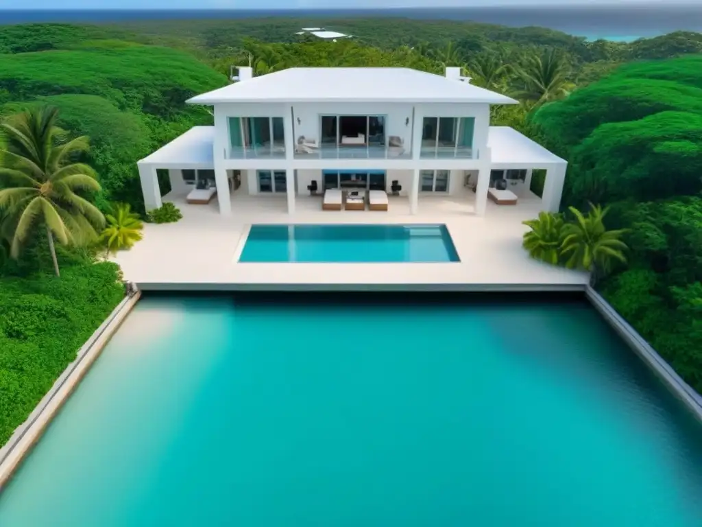 Villa de lujo frente al mar en el Caribe Inversión inmobiliaria internacional en el Caribe: Villa de lujo con vista al mar y piscina infinita privada