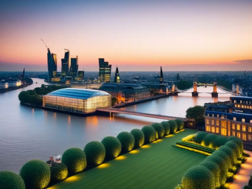 Complejo de apartamentos de lujo en Londres con vista al Támesis Inversión inmobiliaria internacional post-Brexit: Lujoso complejo residencial moderno con vistas al Támesis en Londres
