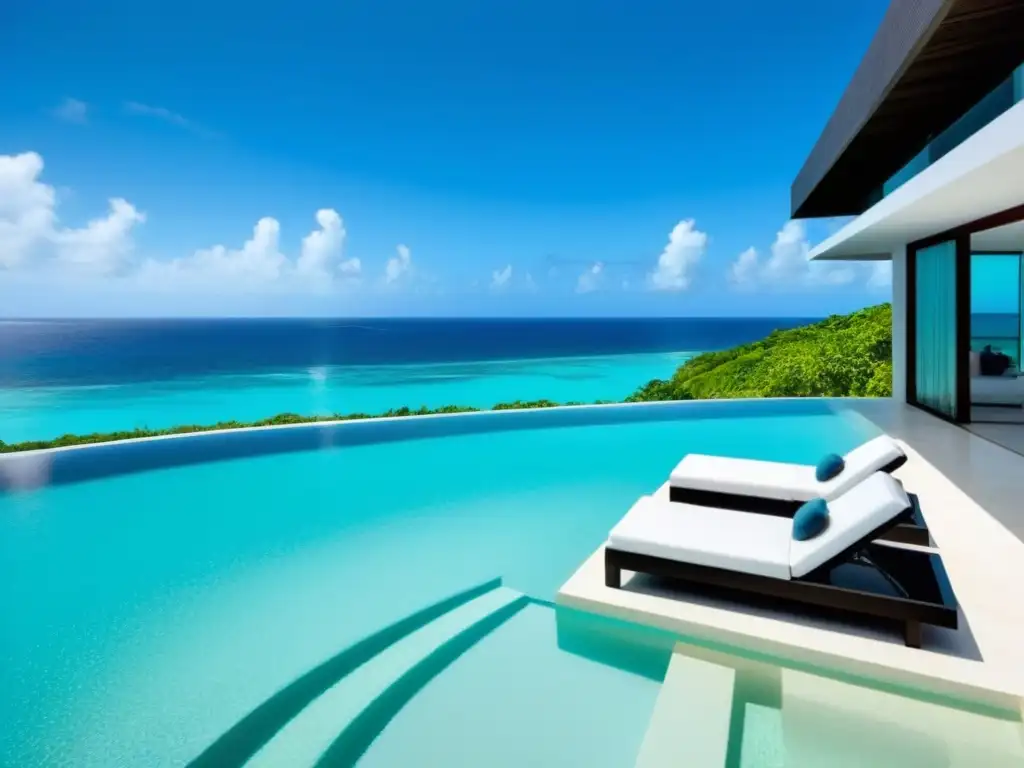 Villa de lujo frente al mar en el Caribe: arquitectura contemporánea con vistas panorámicas Inversión inmobiliaria de lujo Caribe: villa contemporánea frente al mar, con diseño elegante y vistas panorámicas