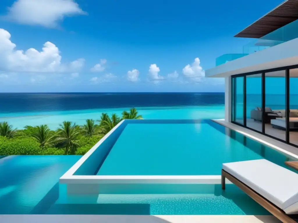 Propiedad de lujo en el Caribe: diseño moderno frente al mar Inversión inmobiliaria en el Caribe: lujosa propiedad frente al mar con diseño moderno y vistas impresionantes