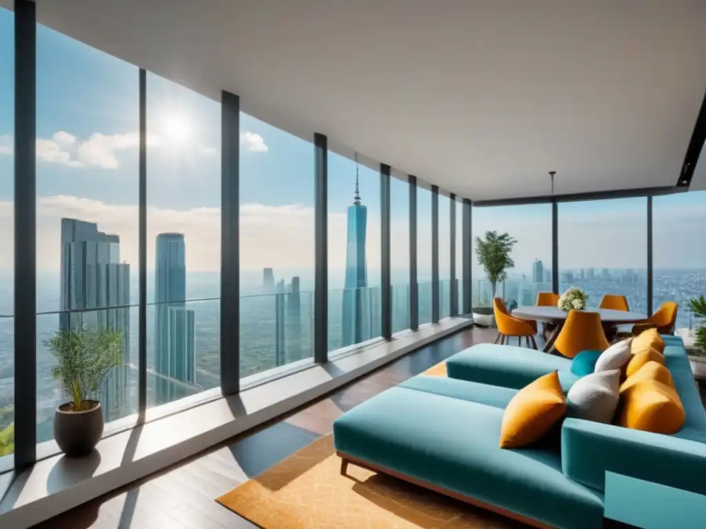 Condominio de lujo en ciudad emergente: modernidad y diversidad Inversión inmobiliaria mercados emergentes: Complejo de lujo con vistas panorámicas en vibrante ciudad emergente
