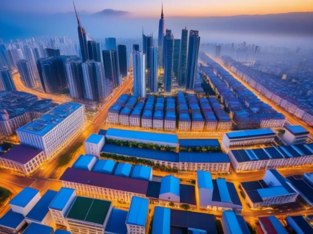Metrópolis en crecimiento: rascacielos y tradición en país emergente Inversión inmobiliaria en mercados emergentes: la energía de una ciudad en crecimiento