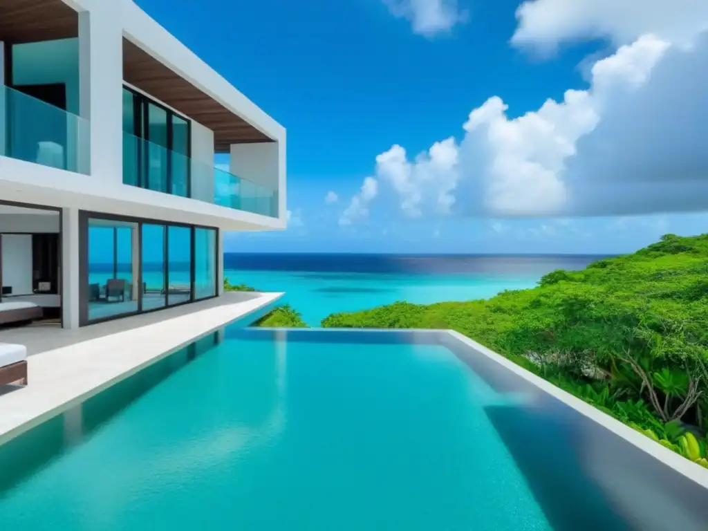 Propiedad de lujo frente al mar en el Caribe: diseño contemporáneo con vistas impresionantes Inversión inmobiliaria en el Caribe: Propiedad de lujo frente al mar con diseño moderno y vista al océano