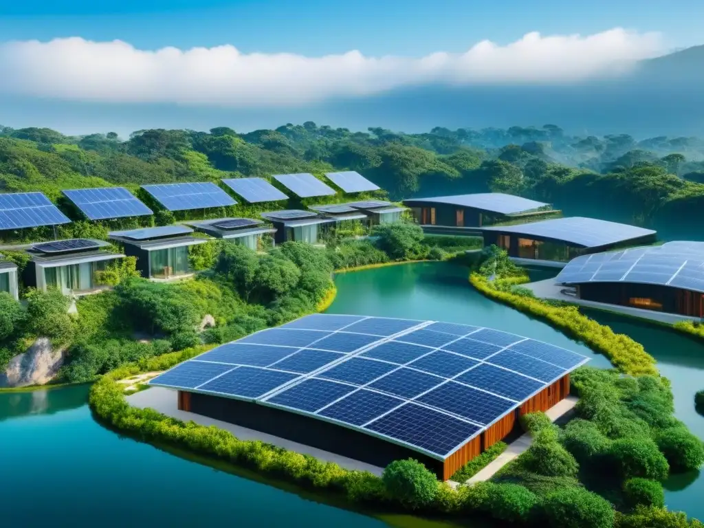 Desarrollo inmobiliario sostenible: armonía entre arquitectura moderna y naturaleza Inversión inmobiliaria sostenible internacional en armonía con la naturaleza
