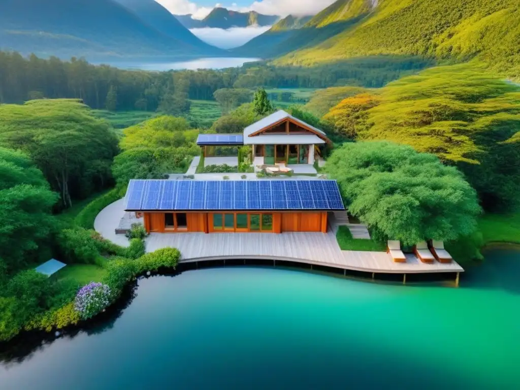 Propiedad ecofriendly de lujo en entorno natural impresionante Inversión inmobiliaria sostenible a nivel global: Propiedad de lujo ecofriendly en bosque con lagos y montañas nevadas