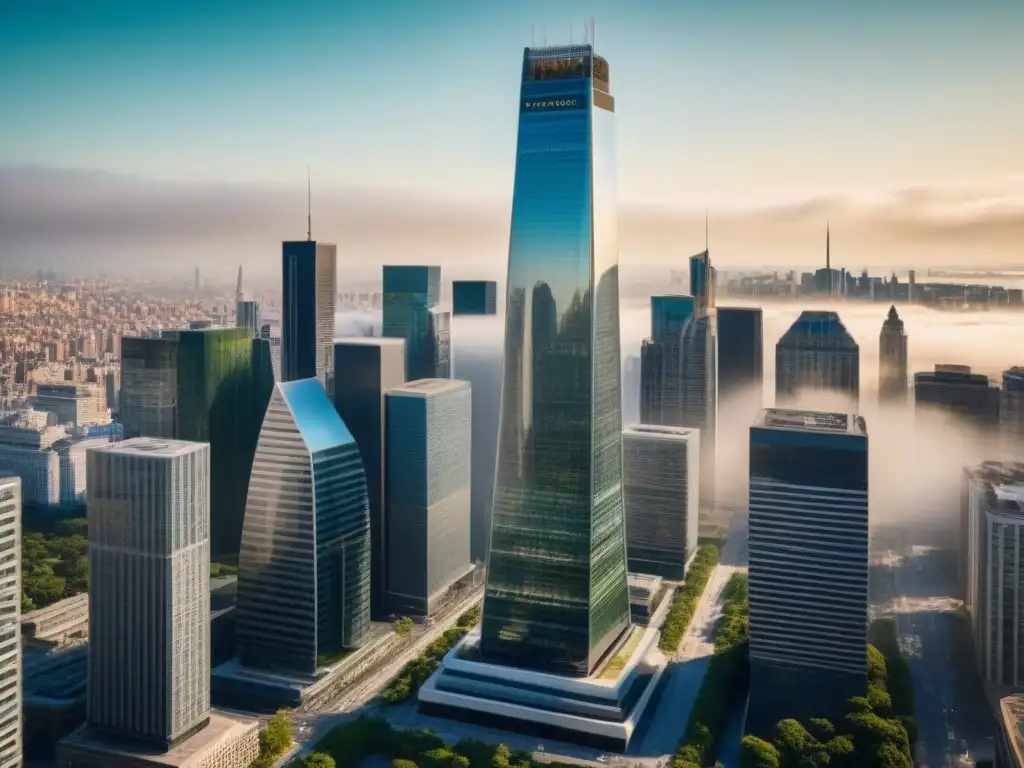 Edificio moderno en ciudad vibrante: elegancia arquitectónica y dinamismo urbano en 8k Inversión inteligente en mercado inmobiliario internacional: Oficina moderna en ciudad dinámica