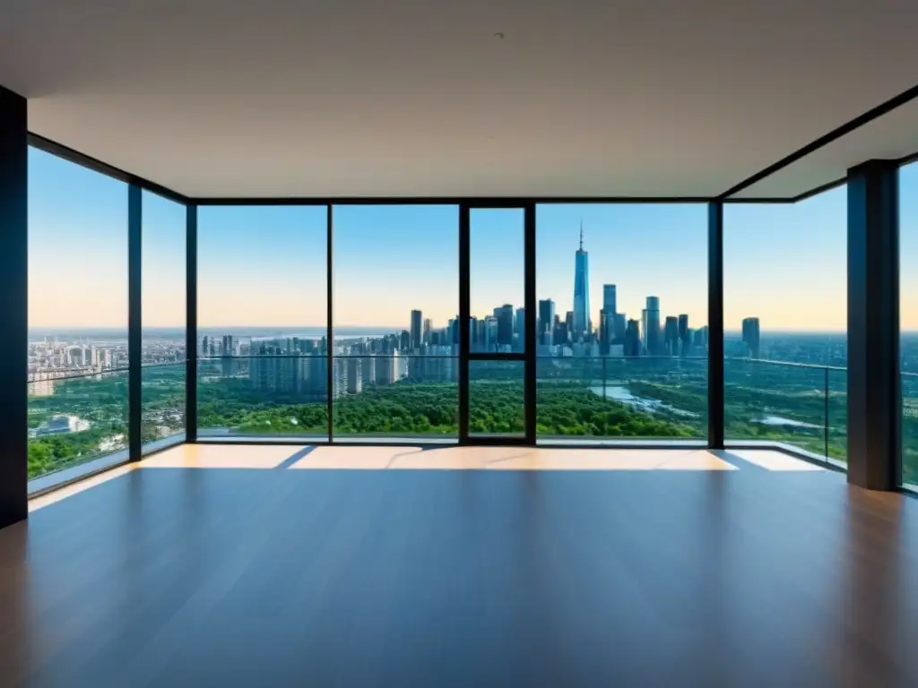 Edificio residencial de lujo en ciudad vibrante Inversión multifamiliar en mercado inmobiliario internacional: lujoso edificio residencial moderno con vibrante ciudad de fondo