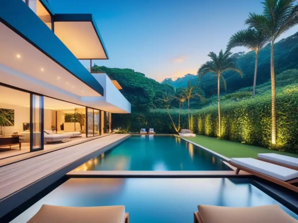 Propiedad vacacional de lujo: inversión rentable y relajante Inversión segura en propiedades vacacionales: Lujosa propiedad vacacional con diseño arquitectónico elegante, piscina y zonas verdes exuberantes
