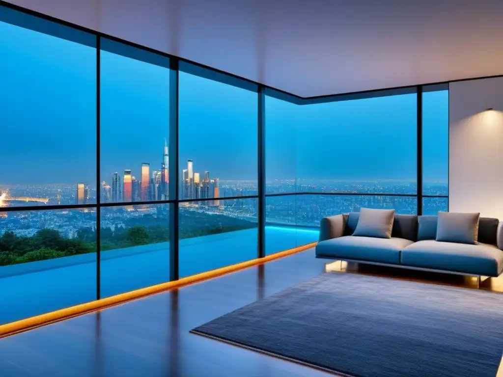 Residencia inteligente de lujo con vista panorámica a la ciudad Inversiones en casas inteligentes internacionales: Lujo y modernidad en una casa con vista panorámica a la ciudad