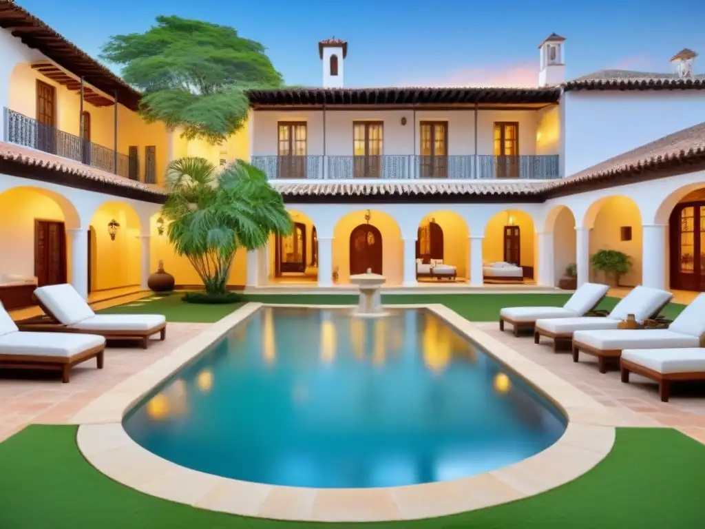 Hacienda colonial restaurada con lujo y exclusividad en entorno natural Inversiones en haciendas de lujo: Exclusiva hacienda colonial restaurada, con piscina, fuente y paisaje natural