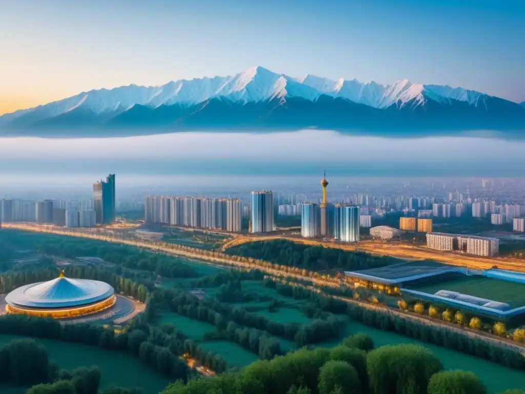 Almaty: skyline futurista entre montañas Inversiones inmobiliarias en Asia Central: Almaty, la modernidad de sus rascacielos y la tradición en su arquitectura, frente a las majestuosas montañas de Tien Shan