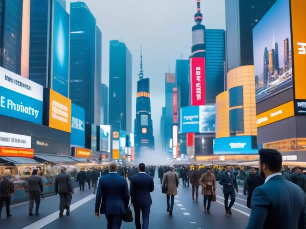 Metrópolis futurista: modernidad e innovación en vibrante ciudad Inversiones inmobiliarias en destinos emergentes: una ciudad vibrante y futurista con rascacielos, profesionales y tecnología de punta