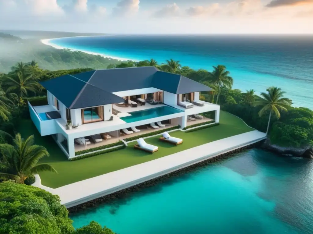 Propiedad de lujo frente al mar en el Caribe: elegancia y exclusividad Inversiones inmobiliarias en el Caribe: Exclusiva villa con piscina infinita y vistas al mar en un paraíso tropical
