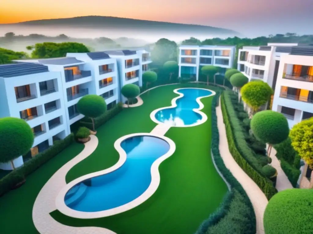 Residencial de lujo: arquitectura moderna en entorno natural Inversiones inmobiliarias fronterizas seguridad: lujoso complejo residencial con arquitectura moderna y entorno natural