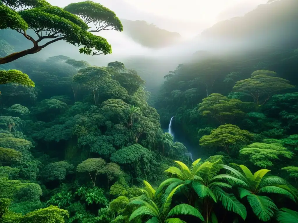 Selva virgen: belleza exuberante y potencial de inversión Inversiones inmobiliarias internacionales: impresionante selva virgen con exuberante vegetación y vida silvestre exótica