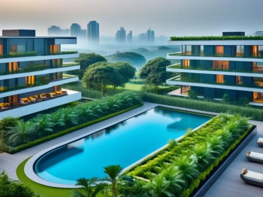 Desarrollo residencial integrado: Futurista y verde Inversiones inmobiliarias internacionales integradas: Desarrollo residencial futurista con diseño innovador y amenidades de vanguardia