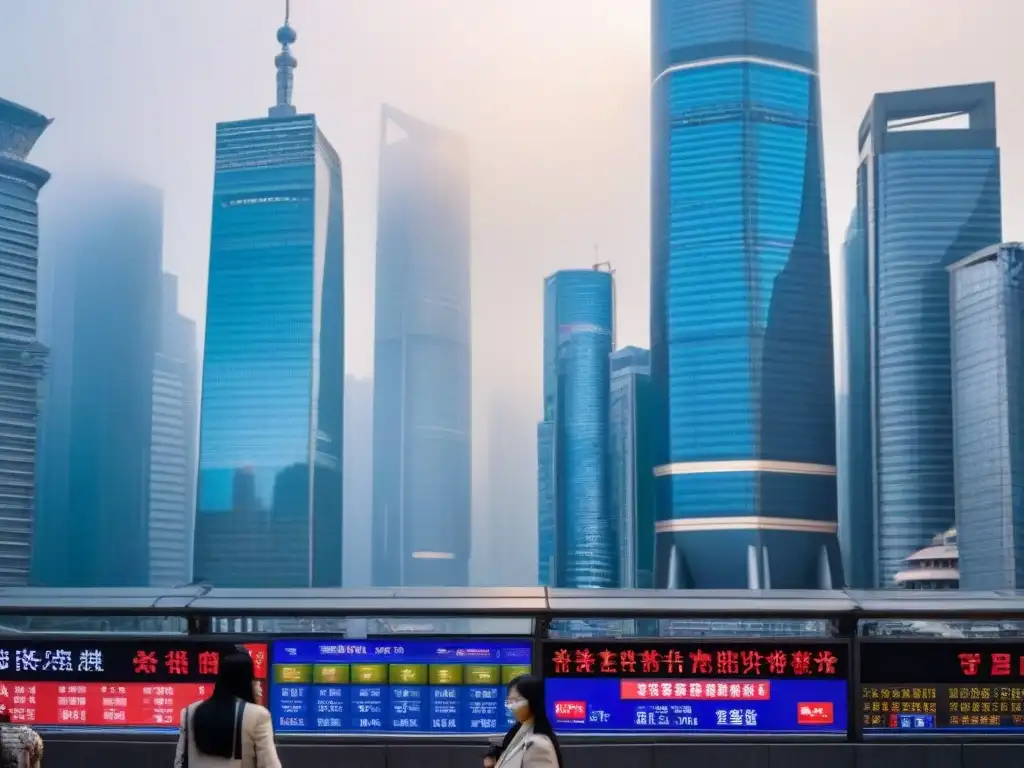 Metrópolis futurista en ruta comercial global Inversiones inmobiliarias internacionales a largo plazo: mezcla de arquitectura tradicional y moderna en una ciudad futurista y bulliciosa