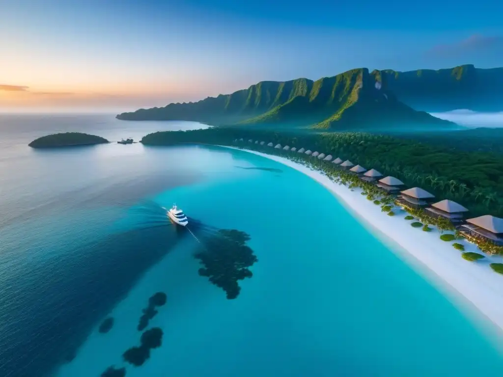 Paraíso tropical: Resort de lujo con vistas al mar Inversiones inmobiliarias internacionales en turismo: Resort de lujo en isla tropical con playas de arena blanca y aguas turquesas