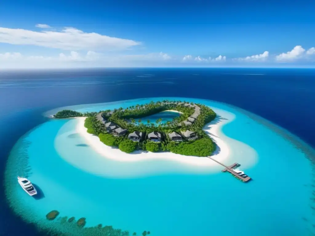 Paraíso privado: isla de lujo con villa, piscina infinita y yate Inversiones inmobiliarias en islas privadas: Elegantes villas con piscinas infinitas en una isla privada de aguas turquesa