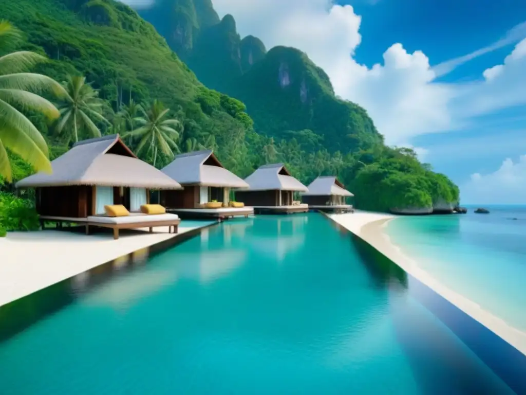 Villas de lujo en isla tropical: paraíso en Asia Inversiones inmobiliarias islas Sudeste Asiático: Exclusivas villas con piscinas infinitas en una isla tropical paradisíaca