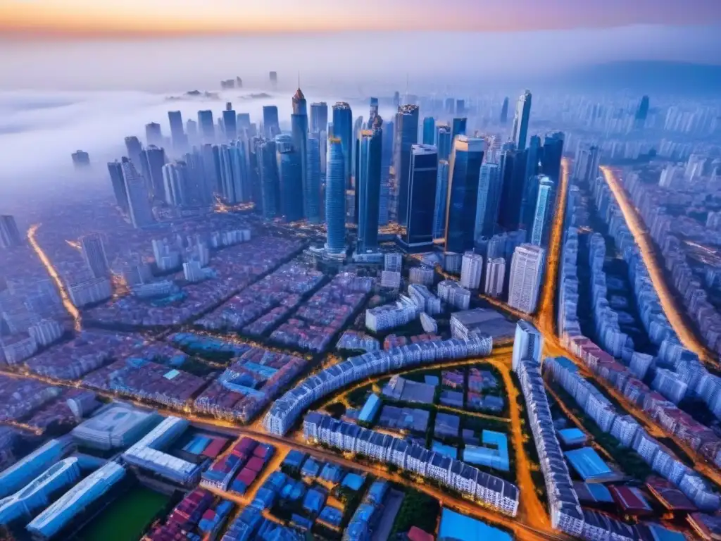 Contrastes urbanos: potencial inmobiliario en mercados emergentes Inversiones inmobiliarias en mercados emergentes: Contrastes entre lo antiguo y lo moderno en una bulliciosa ciudad en desarrollo