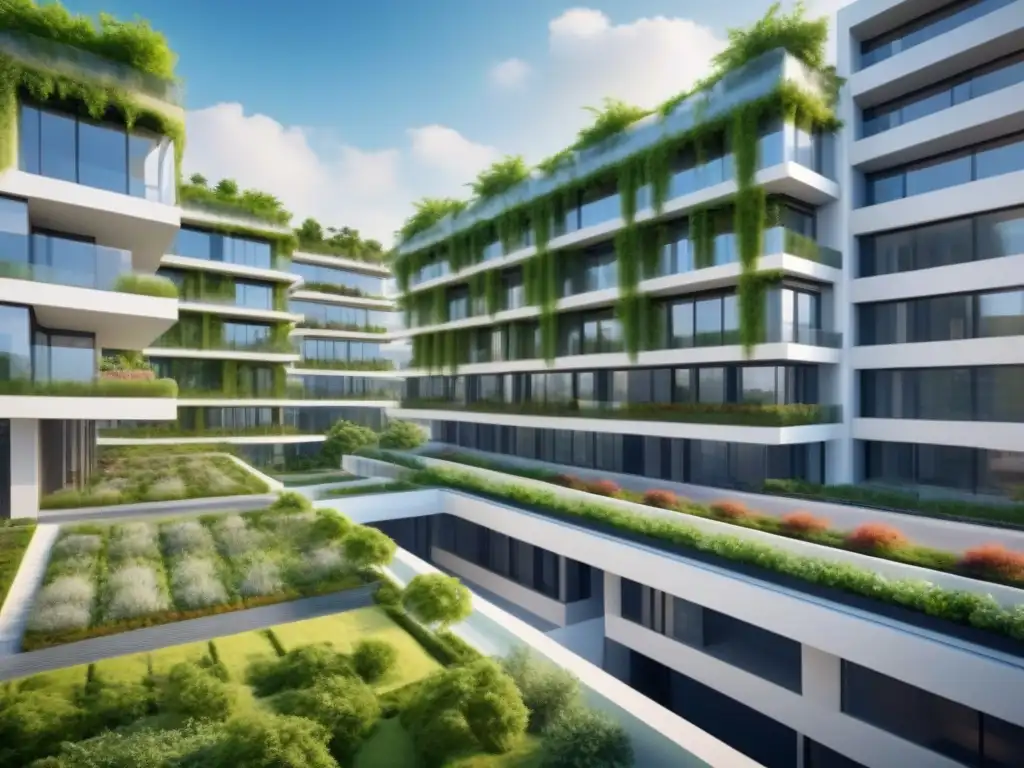 Desarrollo inmobiliario sostenible: Futurista y ecoamigable Inversiones inmobiliarias sostenibles internacionales: Desarrollo futurista con tecnologías verdes y diseño innovador