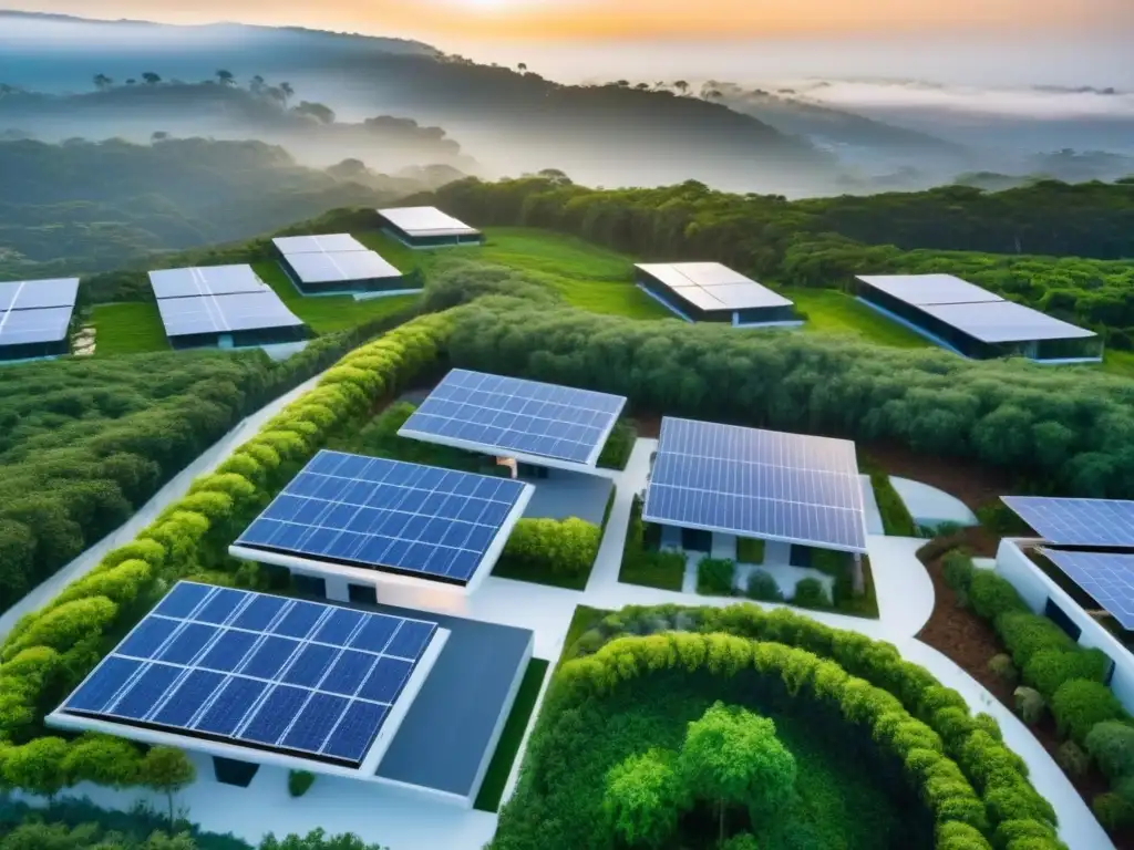 Innovación y naturaleza: Desarrollo inmobiliario sostenible en armonía Inversiones inmobiliarias sostenibles internacionales: Desarrollo sostenible con arquitectura ecofriendly y naturaleza exuberante