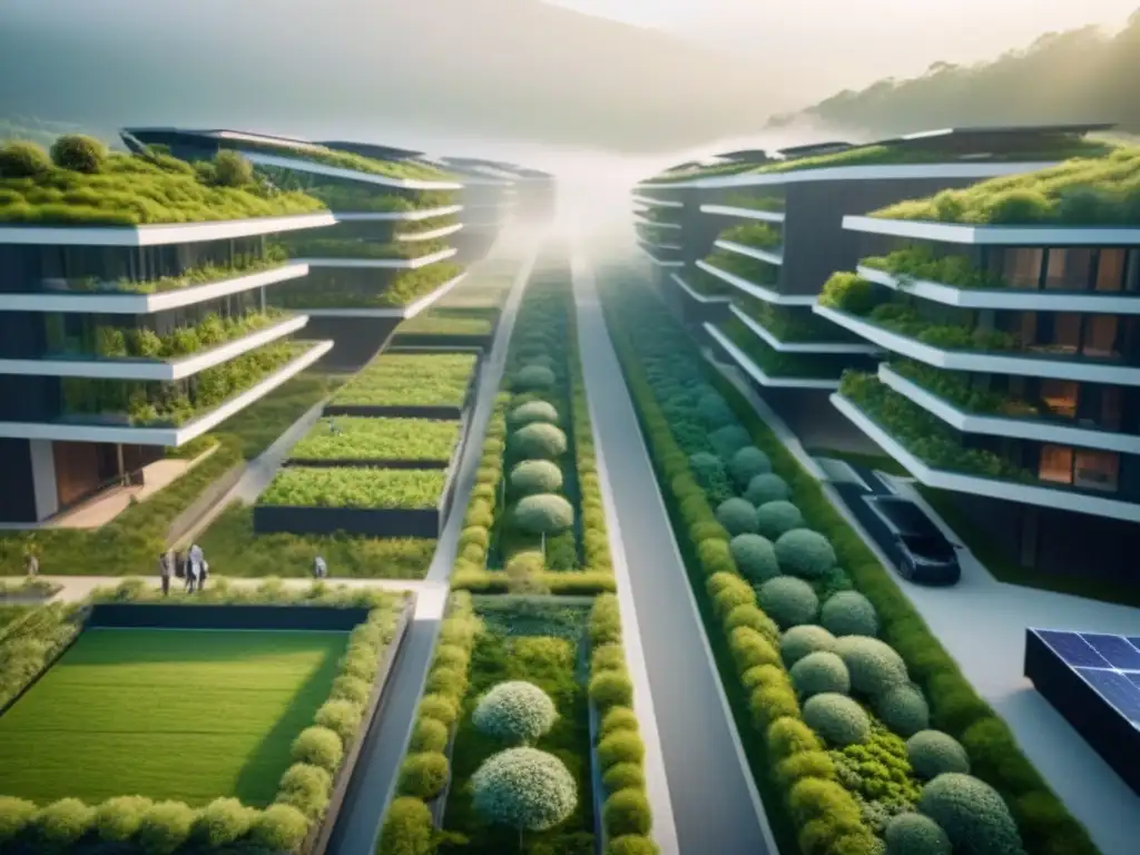 Desarrollo inmobiliario sostenible: arquitectura ecofriendly y naturaleza en armonía Inversiones inmobiliarias sostenibles internacionales: Desarrollo urbano ecoamigable en armonía con la naturaleza