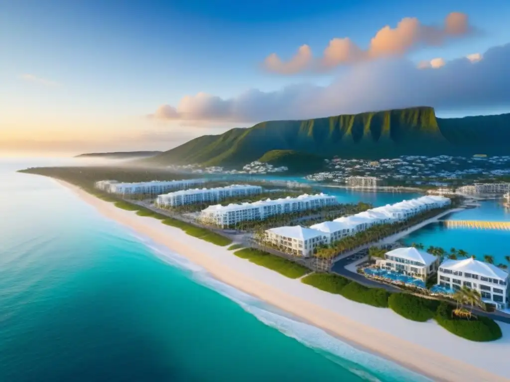 Destino vacacional exclusivo: Costa dorada y aguas cristalinas Inversiones inmobiliarias vacacionales costeras: un destino exclusivo con propiedades lujosas frente al mar, aguas azules y playas doradas