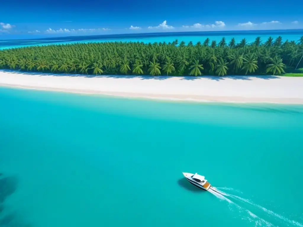 Paraíso costero: villas de lujo y aguas turquesa Inversiones inmobiliarias vacacionales costeras: Vista aérea de costa paradisíaca con aguas turquesas y lujosas villas frente al mar