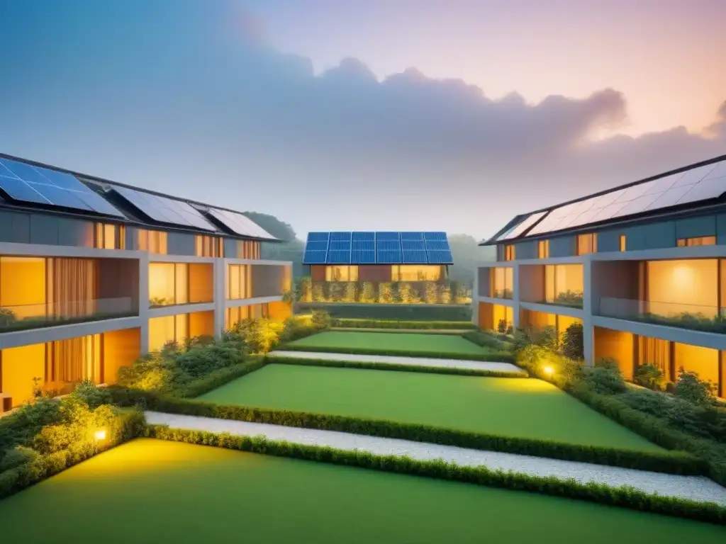 Complejo residencial ecológico de lujo en entorno natural exuberante Inversiones inmobiliarias certificación verde: Complejo residencial ecológico moderno en entorno natural exuberante