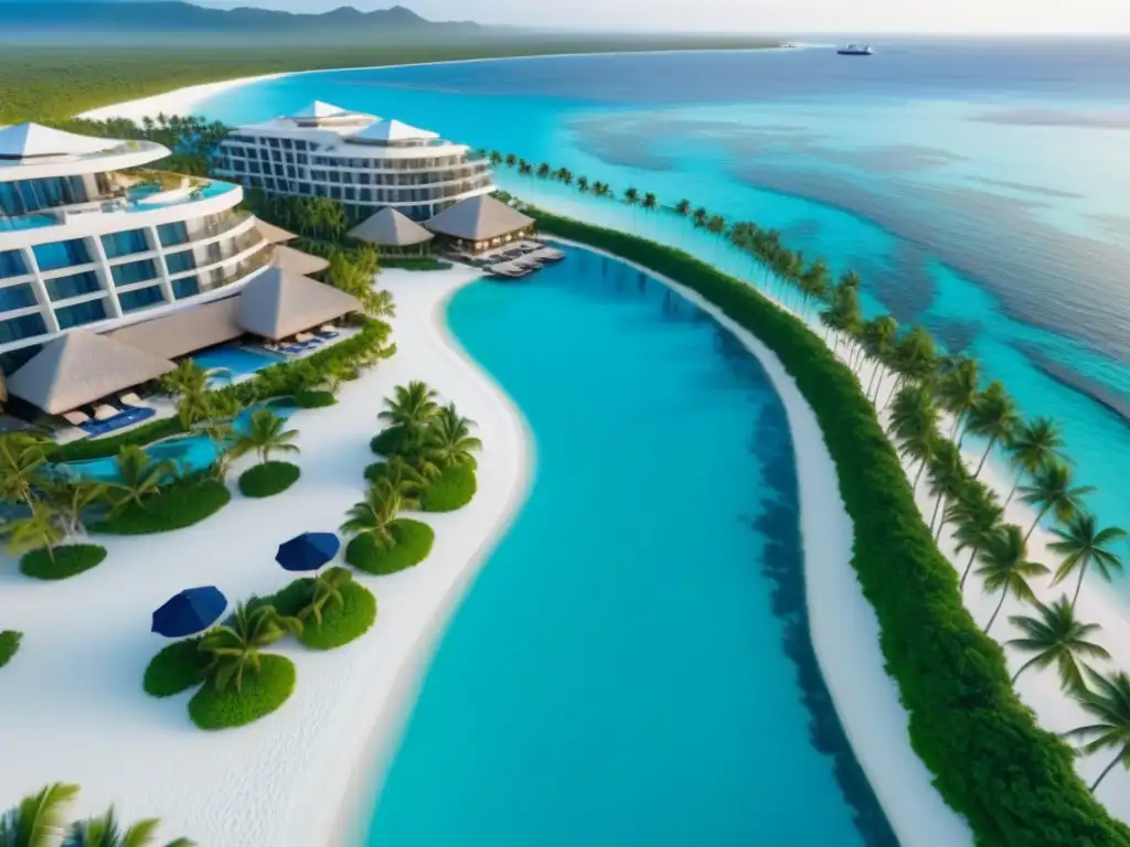 Resort de lujo en la playa: exclusividad y relax Inversiones internacionales en bienes raíces: Exclusivo resort frente al mar con diseño moderno y lujosas amenidades