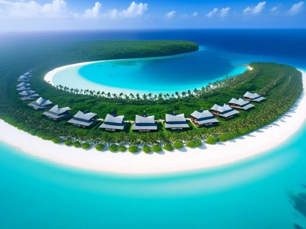 Exclusivo paraísoprivado en isla de lujo Inversiones en islas privadas internacionales: Exclusivo paraíso con villas de lujo, piscinas infinitas y aguas turquesa cristalinas