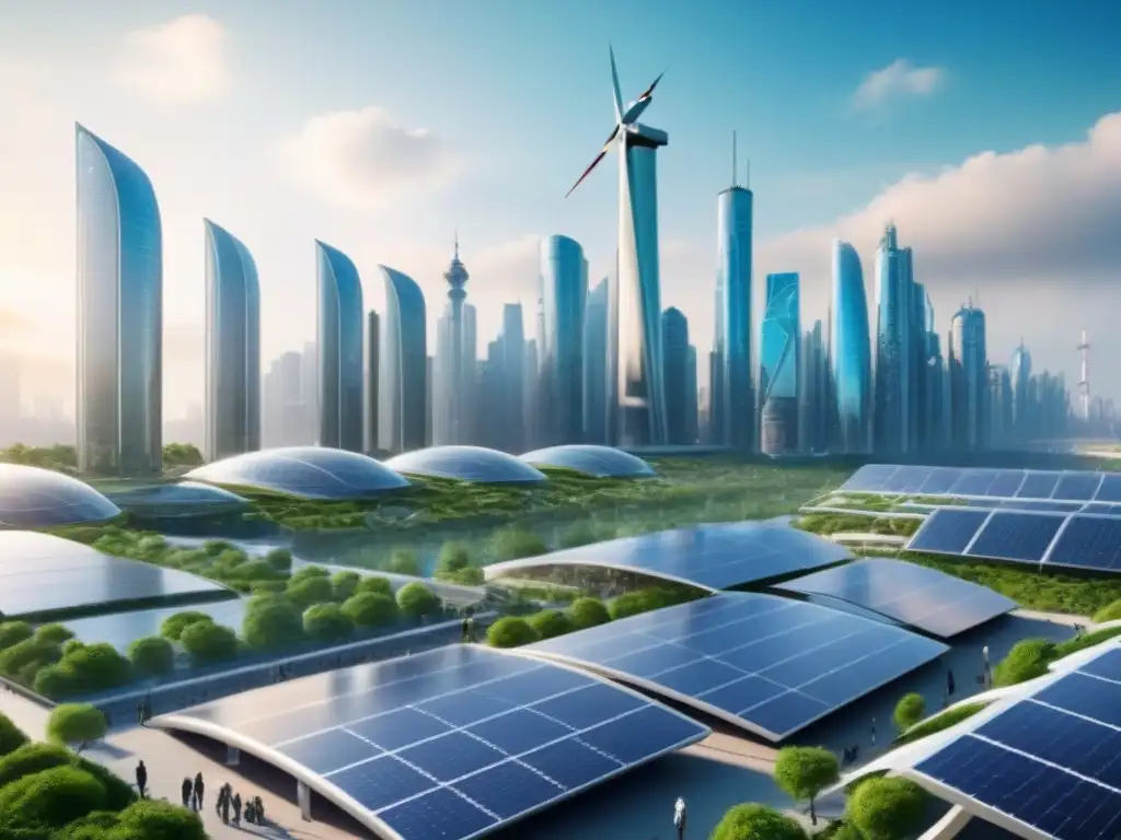 Metrópolis futurista: innovación y sostenibilidad en la construcción Inversionistas globales encuentran en ciudad futurista con construcción sostenible