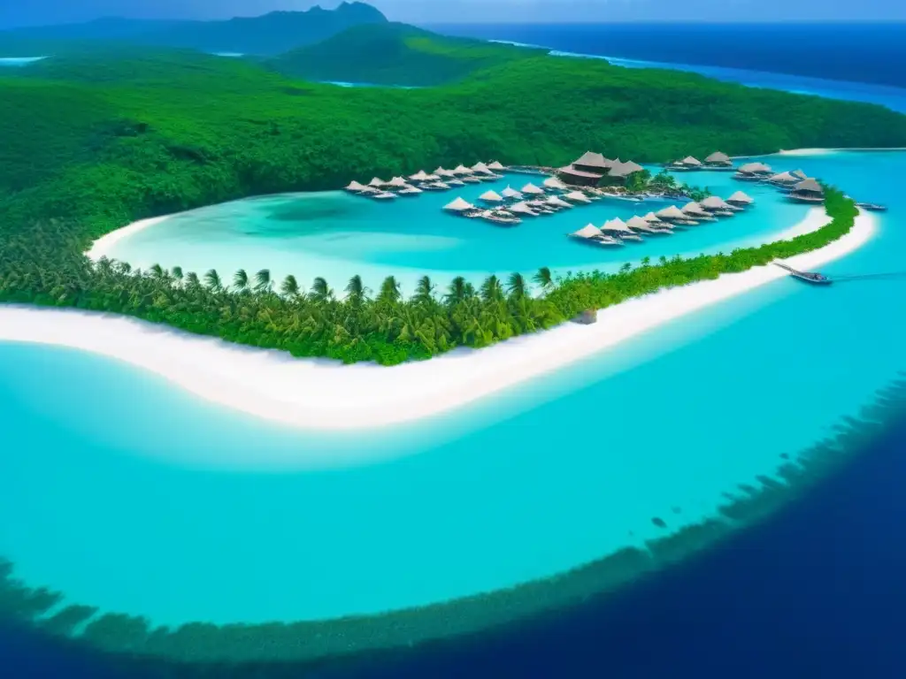 Paraíso exclusivo: Resort de lujo en isla privada Inversionistas globales disfrutan de lujoso resort isla: playas, aguas turquesa, villas con piscinas infinitas y yates en marina privada
