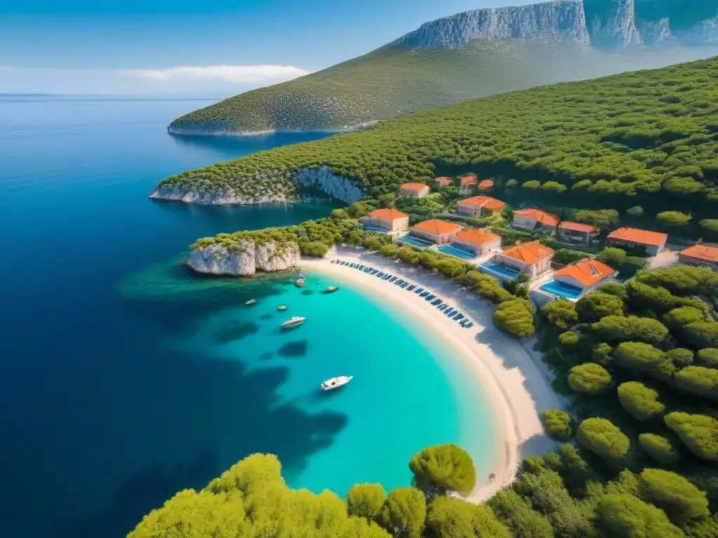 Costa croata: lujo y naturaleza en un paraíso mediterráneo Inversionistas globales contemplan mercado inmobiliario Croacia desde el aire, con yates y costa cristalina