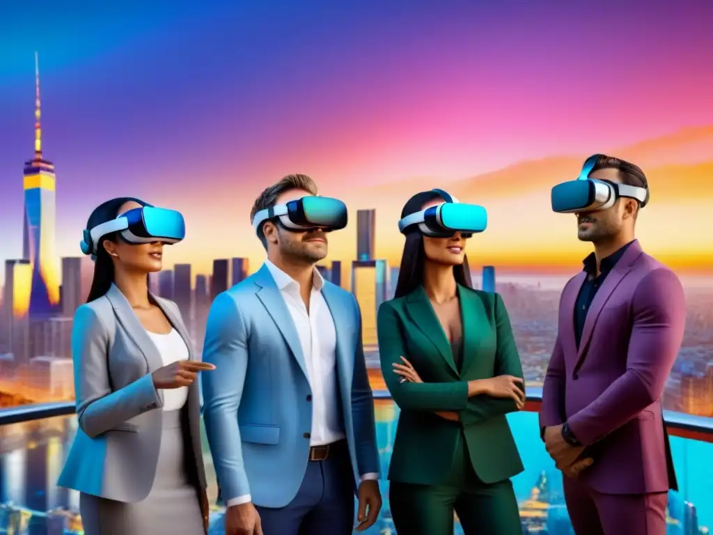 Inversionistas globales se sumergen en proyecto inmobiliario VR Inversionistas internacionales en crowdfunding inmobiliario exploran proyecto futurista en realidad virtual