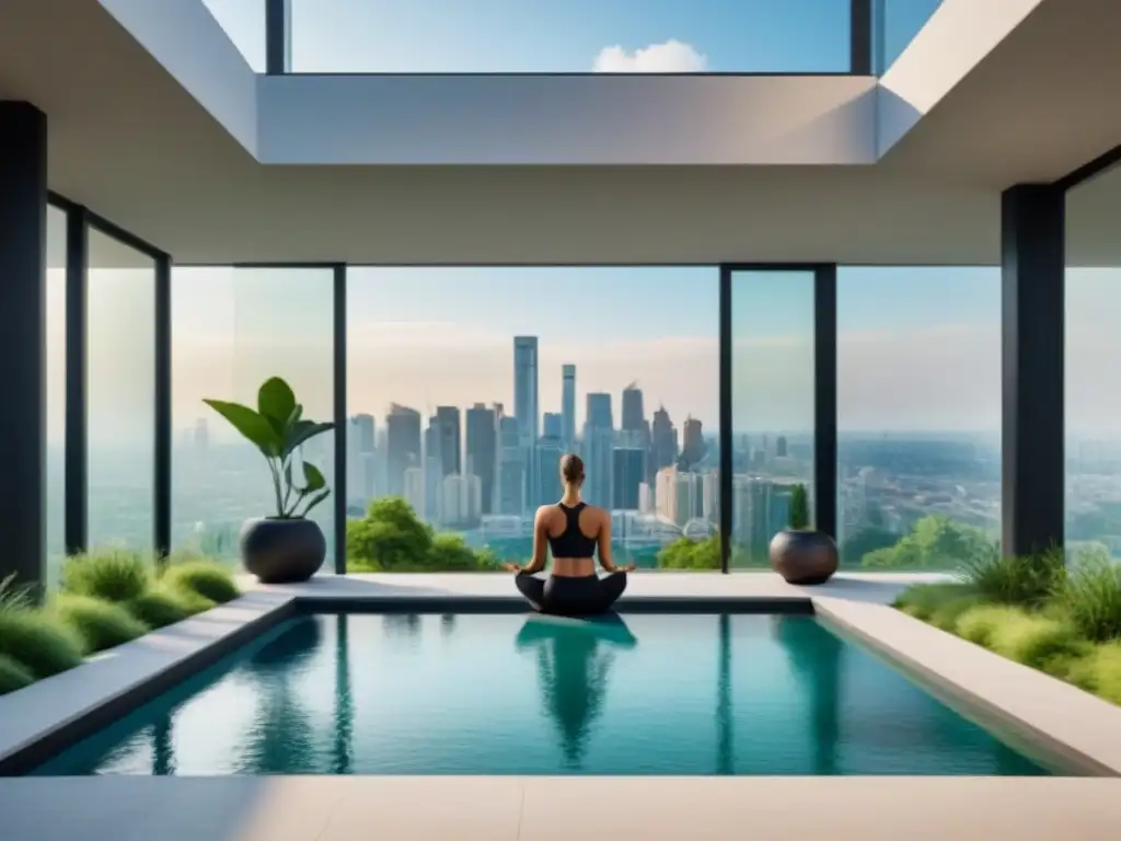 Complejo residencial de lujo para bienestar: arquitectura moderna, diseño sostenible y tranquilidad urbana Inversionistas en el mercado inmobiliario internacional disfrutan de moderno complejo residencial con diseño sustentable y áreas verdes