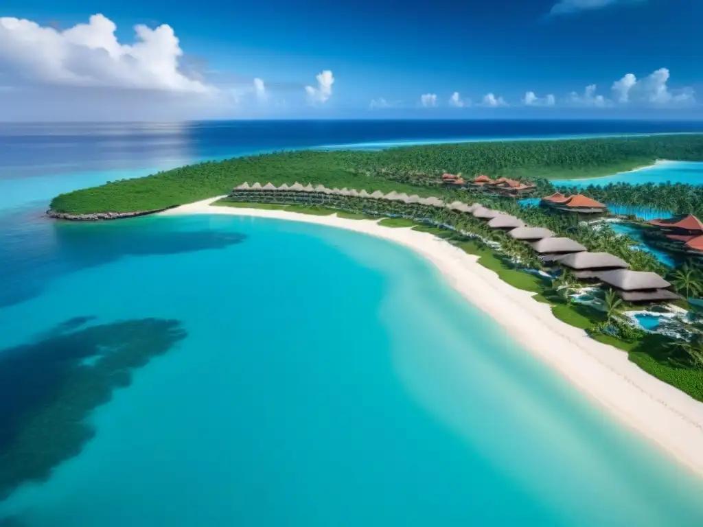 Paraíso tropical: Resort de lujo con playa y villas exclusivas Inversionistas propiedades tiempo compartido internacionales disfrutan de lujoso resort tropical con playas de arena blanca y aguas turquesas