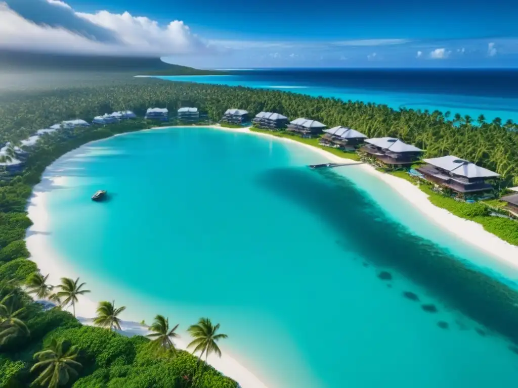 Paraíso tropical de lujo: resort exclusivo con vista aérea Inversionistas propiedades tiempo compartido internacionales disfrutan de paraíso tropical de lujo con aguas turquesas y playas de arena blanca