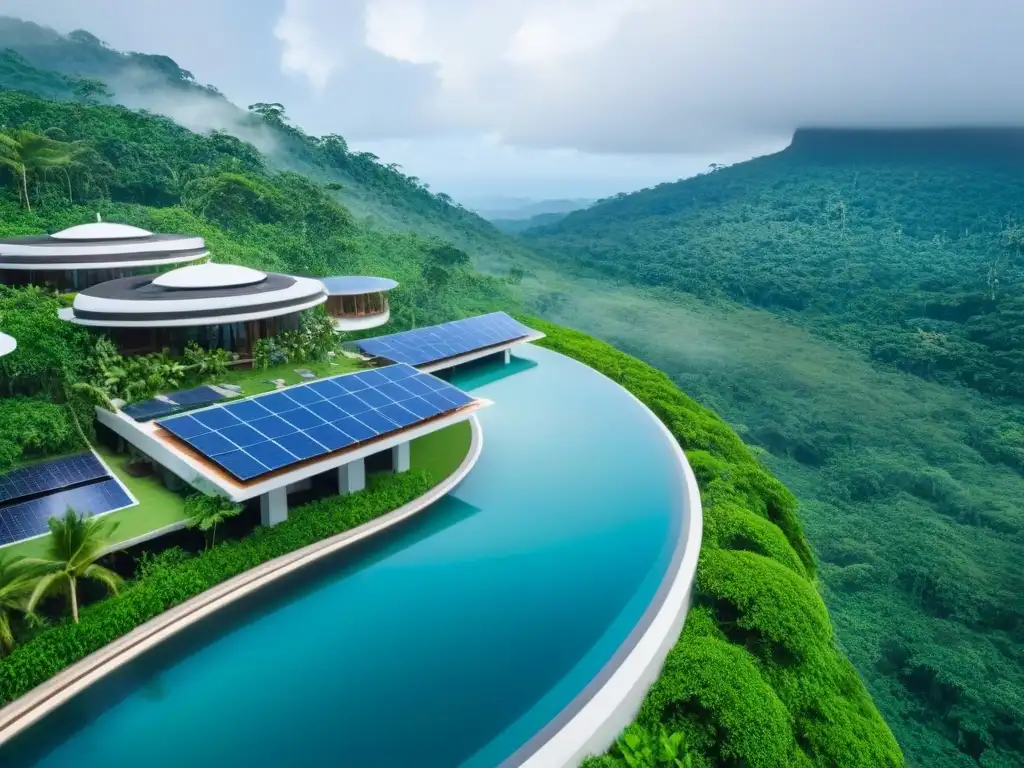 Resort ecológico de lujo en selva tropical Inversores de complejos turísticos ecológicos disfrutan de resort de lujo en la selva tropical