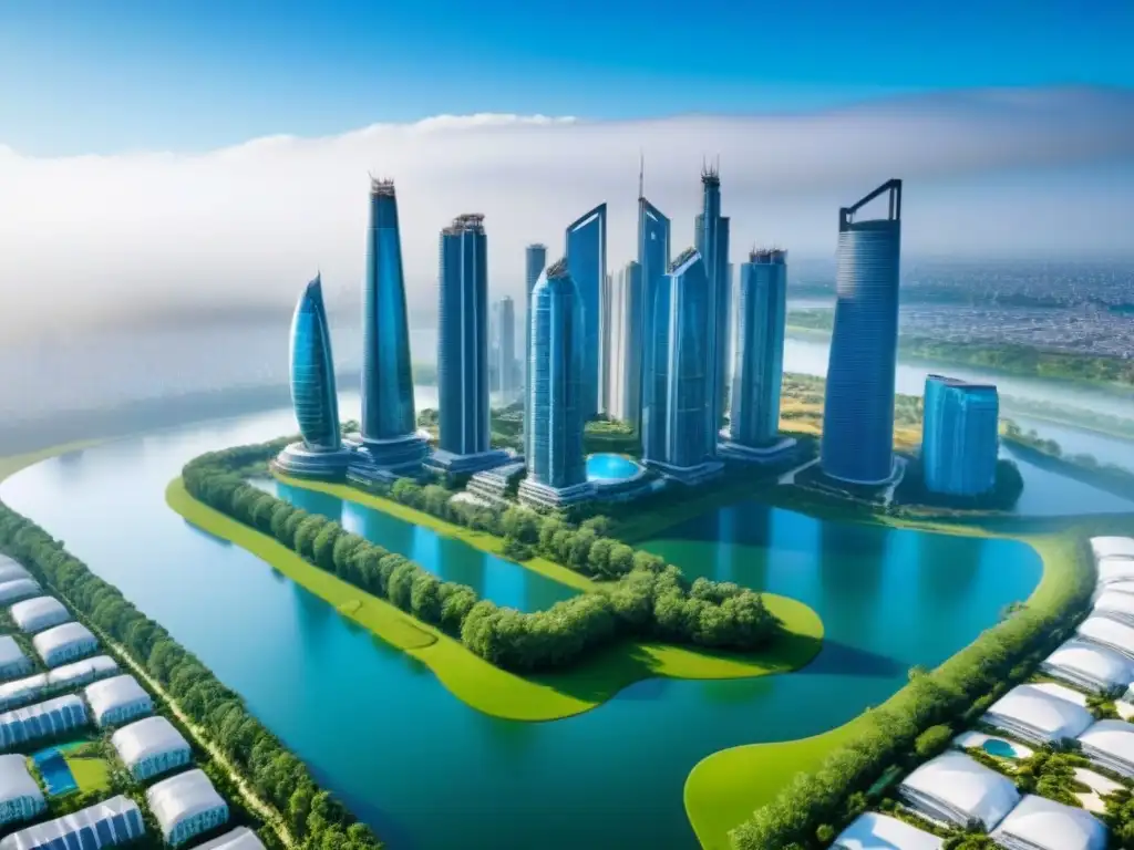 Desarrollo inmobiliario futurista: armonía entre lujo y sostenibilidad Inversores globales disfrutan de desarrollos inmobiliarios integrados vanguardistas