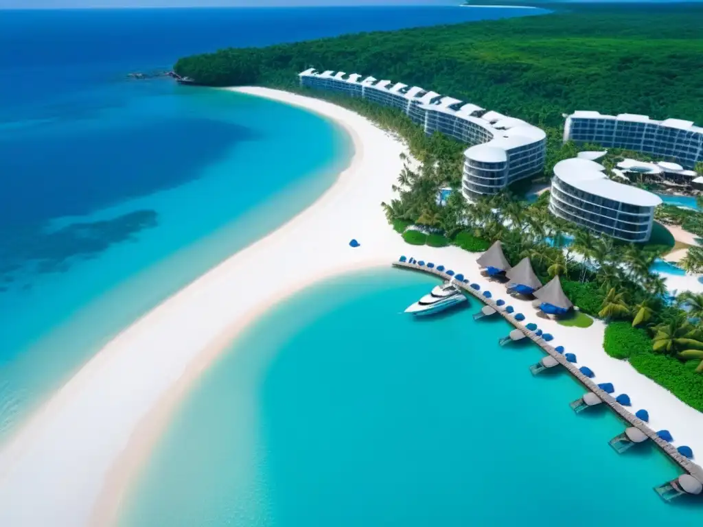 Resort de lujo en paraíso tropical: inversión exclusiva Inversores globales maravillados por un lujoso resort frente a la playa en paraíso tropical