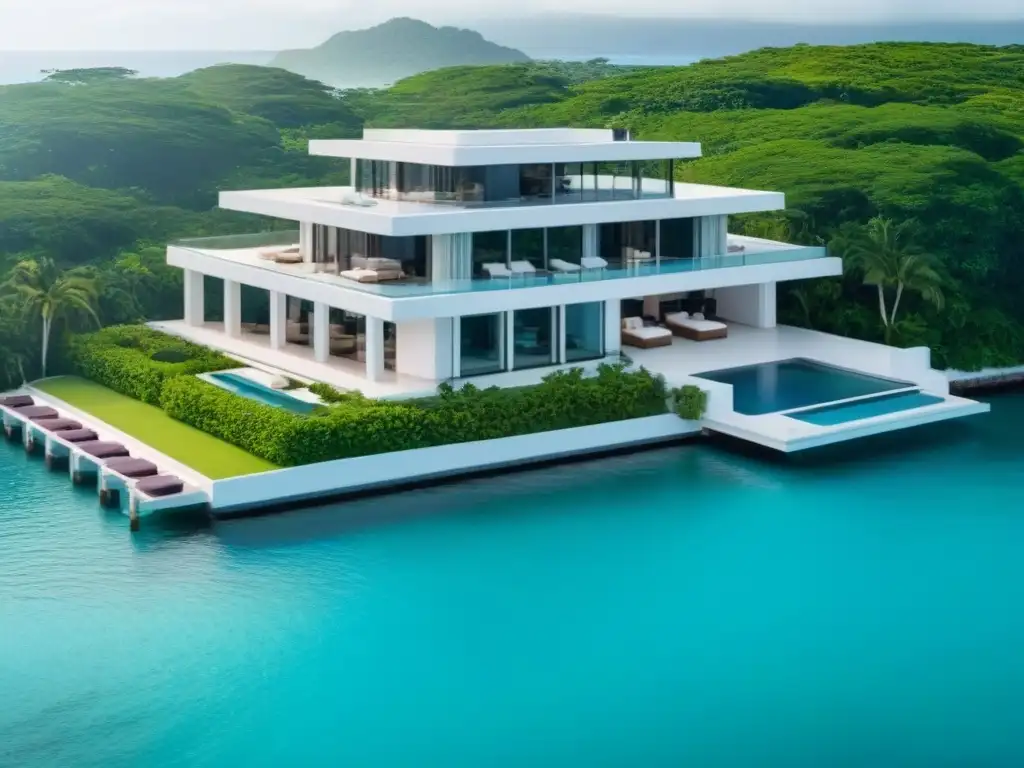 Propiedad de lujo frente al mar: opulencia y exclusividad Inversores globales encuentran propiedades exclusivas: lujosa mansión con piscina infinita y helipuerto, rodeada de naturaleza y mar turquesa